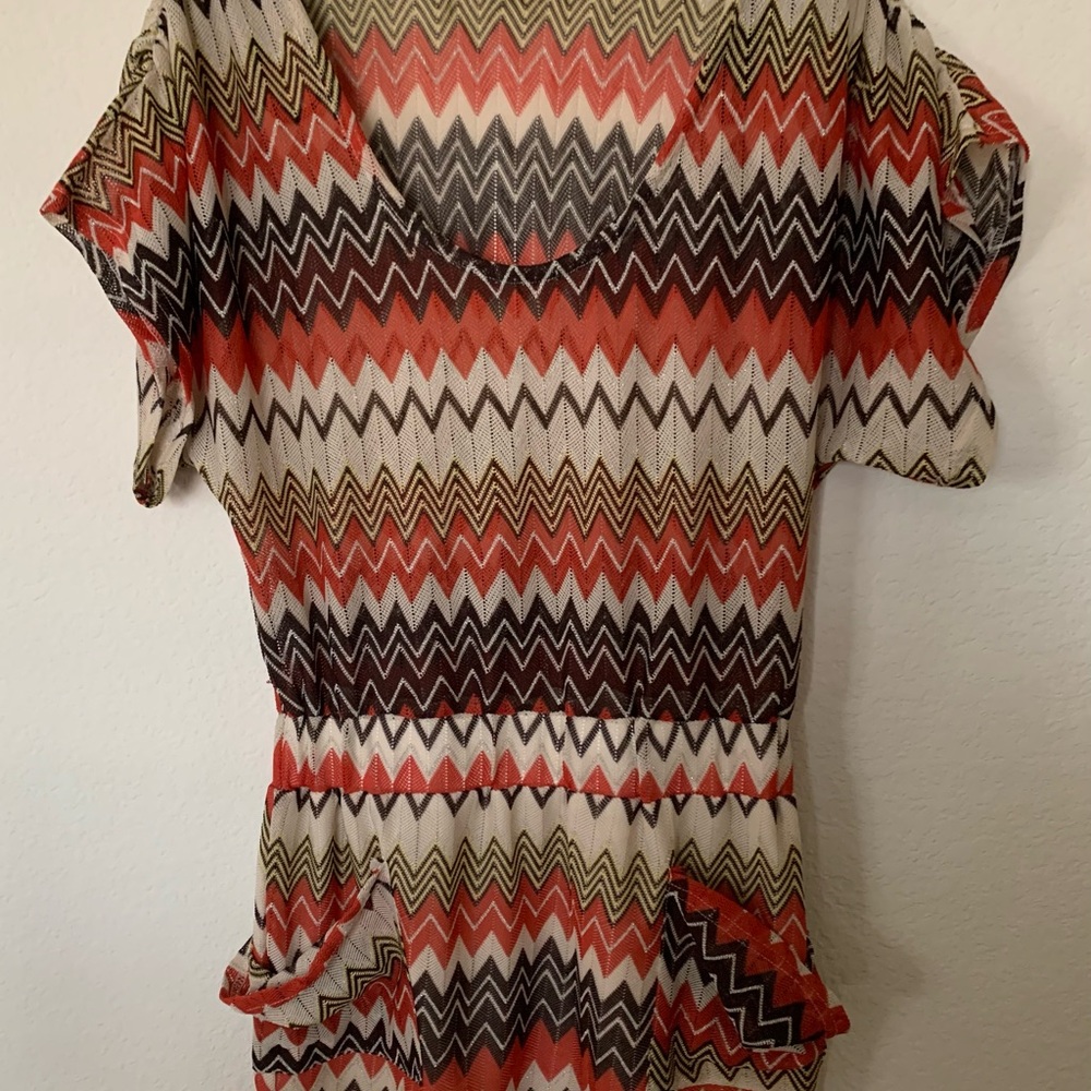 Sean John Multicolor Chevron Women's Blouse